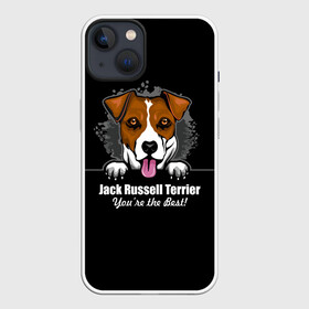 Чехол для iPhone 13 с принтом Джек Рассел Терьер (Jack Russell Terrier) в Петрозаводске,  |  | animal | dog terrier | jack russell terrier | год собаки | джек рассел терьер | друг человека | животное | зверь | кинолог | охотничья собака | пёс | пёсик | собака джек рассел терьер | собаковод | терьер