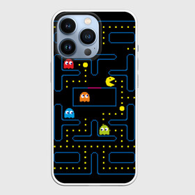 Чехол для iPhone 13 Pro с принтом Пиксельный Пакман в Петрозаводске,  |  | pacman | пакман | пиксел | пиксельный пакман | пэкмэн