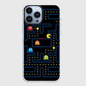 Чехол для iPhone 13 Pro Max с принтом Пиксельный Пакман в Петрозаводске,  |  | pacman | пакман | пиксел | пиксельный пакман | пэкмэн