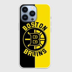 Чехол для iPhone 13 Pro с принтом Boston Bruins, Бостон Брюинз в Петрозаводске,  |  | boston | boston bruins | bruins | hockey | nhl | usa | бостон | бостон брюинз | нхл | спорт | сша | хоккей | шайба