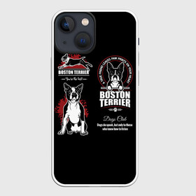 Чехол для iPhone 13 mini с принтом Бостон Терьер (Boston Terrier) в Петрозаводске,  |  | a | boston terrier | bull terrier | bulldog | dog | terrier | бостон терьер | бостонский терьер | бульдог | бультерьер | год собаки | друг человека | животное | зверь | ищейка | кинолог | кость | пёс | собака бостон терьер