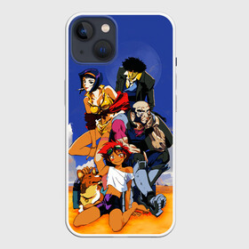 Чехол для iPhone 13 с принтом Cоwboy ALL в Петрозаводске,  |  | corgi | cowboy bebop | ed | edd | edward | edward wong | ein | fei | fei valentain | jet | jet black | spike | spike spiegel | аниме | боевик | вестер | детектив | джет | джет блэк | ед | ен | иен | ковбой бибоп | корги | космический | манга | спайк | спа