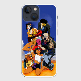 Чехол для iPhone 13 mini с принтом Cоwboy ALL в Петрозаводске,  |  | corgi | cowboy bebop | ed | edd | edward | edward wong | ein | fei | fei valentain | jet | jet black | spike | spike spiegel | аниме | боевик | вестер | детектив | джет | джет блэк | ед | ен | иен | ковбой бибоп | корги | космический | манга | спайк | спа