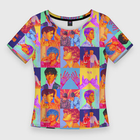 Женская футболка 3D Slim с принтом BTS  БТС  БИТИЭС  АРТ  ВСЕ УЧАСТНИКИ в Петрозаводске,  |  | bts | bts boy | bts love | k pop | love yourself | айдол | битиэс | бтс | группа | ким тэ хен | солисты bts | участники группы | фанфик бтс | чон чонгук