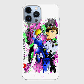 Чехол для iPhone 13 Pro Max с принтом Евангелион: EVA 01 в Петрозаводске,  |  | anime | eva 01 | neon genesis evangelion | nerv | ева 01 | евангелион | мангa | меха | робот | синдзи икарианиме