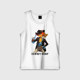 Детская майка хлопок с принтом Edward Ein в Петрозаводске,  |  | corgi | cowboy bebop | ed | edd | edward | edward wong | ein | аниме | боевик | вестерн | детектив | ед | ен | иен | ковбой бибоп | корги | космический | манга | эд | эдвард | эдвард вонг | эйн