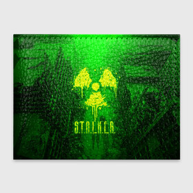 Обложка для студенческого билета с принтом STALKER LOGO RADIATOIN NEON TOXIC в Петрозаводске, натуральная кожа | Размер: 11*8 см; Печать на всей внешней стороне | Тематика изображения на принте: chernobyl | pripyat | radiation | shadow of chernobyl | stalker | stalker 2 | воля | зона | меченый | припять | радиация | свобода | свобода воля | сталкер | сталкер 2 | тени чернобыля | чернобыль