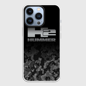 Чехол для iPhone 13 Pro с принтом H2 | HUMMER LOGO в Петрозаводске,  |  | Тематика изображения на принте: auto | h1 | h2 | hammer | hmmwv | hummer | logo | авто | ам | военный | военный автомобиль | лого | логотип | милитари | миллитари | хаки | хамер | хаммер