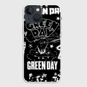 Чехол для iPhone 13 mini с принтом Грин дэй узор в Петрозаводске,  |  | alternative | green day | greenday | music | punk | punkrock | rock | альтернатива | грин дэй | гриндэй | музыка | панк | панкрок | рок