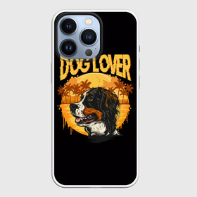 Чехол для iPhone 13 Pro с принтом Любитель Собак (Dog Lover) в Петрозаводске,  |  | anim | bernese mountain dog | bernese sheepdog | dog | бернская овчарка | бернский зенненхунд | год собаки | друг человека | животное | зверь | кинолог | овчарка | пастушья собака | пёс | порода собак