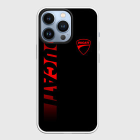 Чехол для iPhone 13 Pro с принтом DUCATI BLACK RED LINE в Петрозаводске,  |  | Тематика изображения на принте: ducati | italy | moto | motocycle | racing | sport | дукати | италия | мото | мотоспорт | мотоцикл | рейсинг | спорт