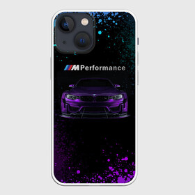 Чехол для iPhone 13 mini с принтом BMW M4 | PERFORMANCE в Петрозаводске,  |  | auto | auto sport | autosport | bmw | bmw performance | m | mka | performance | авто спорт | автомобиль | автоспорт | ам | бмв | бэха | машина | мка