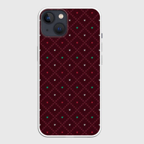 Чехол для iPhone 13 с принтом Knitted Texture в Петрозаводске,  |  | background | knitted pattern | pattern | texture | вязаный узор | текстура | узор | фон