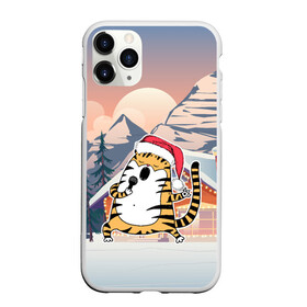Чехол для iPhone 11 Pro Max матовый с принтом Тигр поет песни в караоке в Петрозаводске, Силикон |  | Тематика изображения на принте: 2022 | год тигра | новый год | новый год 2022 | символ года | тигр | тигренок | тигрица | тигры