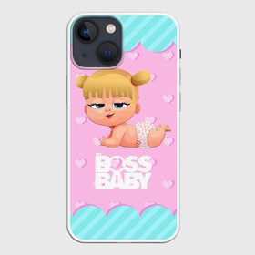 Чехол для iPhone 13 mini с принтом Baby boss girl в Петрозаводске,  |  | baby | boss | boss baby | босс | босс молокосос | маленький босс | малыш | мальчик | молокосос | ребенок