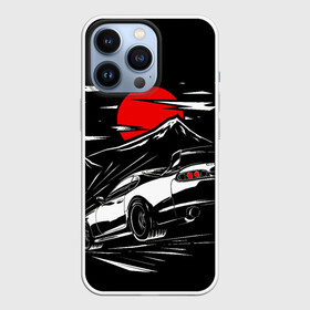 Чехол для iPhone 13 Pro с принтом Тойота супра mark 4 при красной луне Toyota supra в Петрозаводске,  |  | Тематика изображения на принте: a80 | ae86 | camry | car | fast furious | jdm | mark 4 | toyota | а80 | камри | марк | машина | супра | тоёта | форсаж