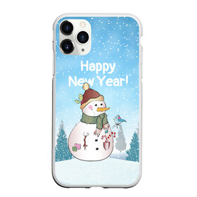 Чехол для iPhone 11 Pro матовый с принтом Снеговик во дворе в Петрозаводске, Силикон |  | 2022 | год тигра | новый год | новый год 2022 | символ года | тигр | тигренок | тигрица | тигры