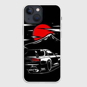 Чехол для iPhone 13 mini с принтом MAZDA RX 7 | Мазда  при свете красной луны в Петрозаводске,  |  | car | drift | initinial d | mazda | mazda z | rx 7 | rx7 | дрифт | мазда | машина