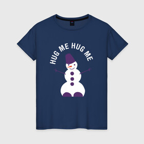 Женская футболка хлопок с принтом Снеговик 2022 в Петрозаводске, 100% хлопок | прямой крой, круглый вырез горловины, длина до линии бедер, слегка спущенное плечо | ведро | ёлка | зима | морковь | новый год 2023 | праздник 2022 | снег | снеговики | хлопушки