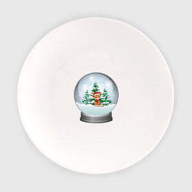 Тарелка с принтом Зимний шар с тигром в Петрозаводске, фарфор | диаметр - 210 мм
диаметр для нанесения принта - 120 мм | зима | зимний шар | новый год | подарок | рождество | сказка | снег | снежный шар | тигр | холод | шар