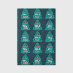 Обложка для паспорта матовая кожа с принтом Ёлки елки в Петрозаводске, натуральная матовая кожа | размер 19,3 х 13,7 см; прозрачные пластиковые крепления | елка | новый год | поздравление | рождество | цитата