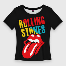 Женская футболка 3D Slim с принтом Роллинг Стоунз  Rolling Stones в Петрозаводске,  |  | Тематика изображения на принте: heavy metal | metal | rock | rolling | rolling stones | stones | trash metal | губы | квартет | метал | рок | рок группа | рок группы | роллинг стоунз | трэш метал | хеви метал | язык