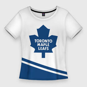 Женская футболка 3D Slim с принтом Toronto Maple Leafs  Торонто Мейпл Лифс в Петрозаводске,  |  | Тематика изображения на принте: hockey | maple leafs | nhl | toronto | toronto maple leafs | usa | мейпл лифс | нхл | спорт | сша | торонто | торонто мейпл лифс | хоккей | шайба