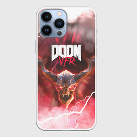 Чехол для iPhone 13 Pro Max с принтом DOOM VFR (VR) | FAN GAME в Петрозаводске,  |  | Тематика изображения на принте: demons | devil | doom | doom eternal | doom slayer | doom vfr | doom vr | hell | poster | vfr | vr | ад | вфр | дум | игра | игры | постер | стрелялка | шлем реальности | шутер