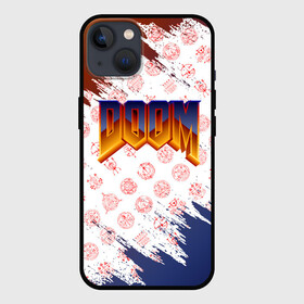 Чехол для iPhone 13 с принтом RUNES | DOOM | LOGO в Петрозаводске,  |  | doom | doom eternal | doom slayer | logo | pattern | rune | runes | дум | лого | логотип | паттерн | руна | руны