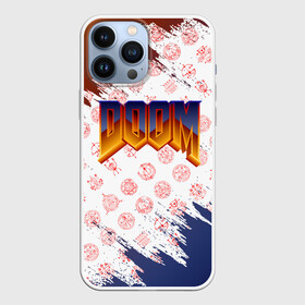 Чехол для iPhone 13 Pro Max с принтом RUNES | DOOM | LOGO в Петрозаводске,  |  | Тематика изображения на принте: doom | doom eternal | doom slayer | logo | pattern | rune | runes | дум | лого | логотип | паттерн | руна | руны