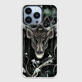 Чехол для iPhone 13 Pro с принтом Король олень в Петрозаводске,  |  | Тематика изображения на принте: лес | олень | рогатый | фэйри | фэнтази | эльфийский