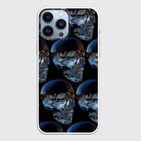 Чехол для iPhone 13 Pro Max с принтом Vanguard skull pattern 2022 в Петрозаводске,  |  | fashion | hype | pattern | skull | vanguard | авангард | мода | стекло | узор | хайп | череп