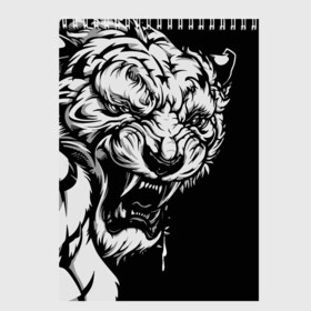 Скетчбук с принтом Тигр: свирепый и кровожадный в Петрозаводске, 100% бумага
 | 48 листов, плотность листов — 100 г/м2, плотность картонной обложки — 250 г/м2. Листы скреплены сверху удобной пружинной спиралью | Тематика изображения на принте: 2022 | bloodthirsty | ferocious | look | powerful | predator | strong | tiger | year of the tiger | взгляд | год тигра | кровожадный | мощный | свирепый | сильный | тигр | хищник