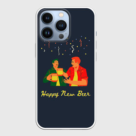 Чехол для iPhone 13 Pro с принтом happy new beer 2022 в Петрозаводске,  |  | 2 | 2022 | 22 | beer | friends | fun | happy | holiday | human | new | people | rain | serpentine | year | веселье | год | дождик | дождь | друзья | люди | новый | праздник | серпантин | человек