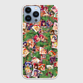 Чехол для iPhone 13 Pro Max с принтом Ахегао С новым годом в Петрозаводске,  |  | ahegao | anime | manga | аниме | ахегао | ветки | ёлка | ель | коллаж | манга | новогодний | новый год | паттерн | шишки