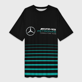 Платье-футболка 3D с принтом Merсedes PETRONAS F1 в Петрозаводске,  |  | amg | auto | brabus | f1 | formula 1 | formula one team | mercedes | mersedes | merсedes | petronas | sport | авто | автомобиль | автомобильные | автоспорт | амг | брабус | бренд | вальтери боттас | льюис хэмилтон | марка | машины | мер