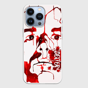 Чехол для iPhone 13 Pro с принтом Декстер, портрет кровью в Петрозаводске,  |  | dexter | декстер | декстер морган | кровавый | кровь | маниак | мясник из бейхарбор | потёки | правосудие декстера | пятна крови | сериалы