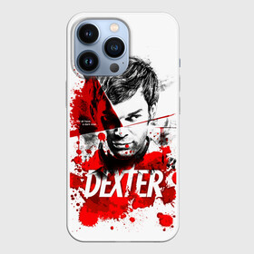 Чехол для iPhone 13 Pro с принтом Декстер Морган портрет в Петрозаводске,  |  | dexter | декстер | декстер морган | кровавый | кровь | маниак | мясник из бейхарбор | потёки | правосудие декстера | пятна крови | сериалы