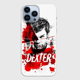 Чехол для iPhone 13 Pro Max с принтом Декстер Морган портрет в Петрозаводске,  |  | dexter | декстер | декстер морган | кровавый | кровь | маниак | мясник из бейхарбор | потёки | правосудие декстера | пятна крови | сериалы