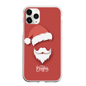 Чехол для iPhone 11 Pro Max матовый с принтом Merry Christmas | Счастливого Рождества в Петрозаводске, Силикон |  | 2022 | christmas | cold | klaus | merry | new | santa | winter | year | борода | год | дед | зима | клаус | мороз | новый | рождество | санта | тигра | холод