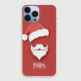 Чехол для iPhone 13 Pro Max с принтом Merry Christmas | Счастливого Рождества в Петрозаводске,  |  | Тематика изображения на принте: 2022 | christmas | cold | klaus | merry | new | santa | winter | year | борода | год | дед | зима | клаус | мороз | новый | рождество | санта | тигра | холод