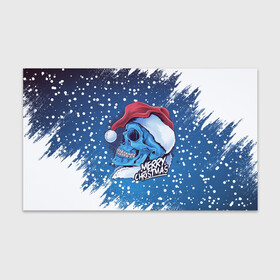 Бумага для упаковки 3D с принтом Merry Christmas | Счастливого Рождества | Skull в Петрозаводске, пластик и полированная сталь | круглая форма, металлическое крепление в виде кольца | Тематика изображения на принте: 2022 | christmas | cold | klaus | merry | new | santa | skull | snow | winter | year | год | дед | зима | клаус | мороз | новый | рождество | санта | скелет | снег | холод | череп