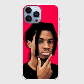 Чехол для iPhone 13 Pro Max с принтом Thinking Denzel в Петрозаводске,  |  | denzel curry | hip hop | rap | rep | дензел карри | исполнители | исполнитель | музыка | реп