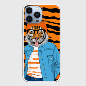 Чехол для iPhone 13 Pro Max с принтом Тигр фурри на стиле в Петрозаводске,  |  | furry | tiger | восточный тигр | год тигра | кошка | лоу поли | тигр | тигренок | хищник