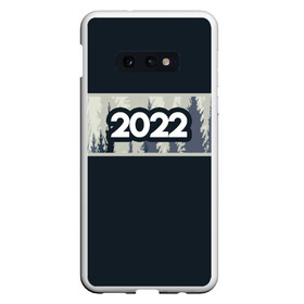 Чехол для Samsung S10E с принтом Новый Год 2022 (Лес) в Петрозаводске, Силикон | Область печати: задняя сторона чехла, без боковых панелей | 2022 | зима | лес | новый год | новый год 2022 | холод