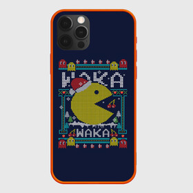 Чехол для iPhone 12 Pro с принтом WAKA WAKA NEW YEAR   НОВЫЙ ГОД ГЕЙМЕРАМ ВАКА ВАКА 2022 в Петрозаводске, силикон | область печати: задняя сторона чехла, без боковых панелей | 2022 | beast | merry christmas | new year | red bow | santa hat | snow | tiger | winter | winter is coming | year of the tiger | год тигра | дед мороз | животные | звери | зверь | зима | зима 2022 | зима близко | новогодний свитер | новогодний у