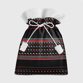 Подарочный 3D мешок с принтом НОВОГОДНИЙ ПАТТЕРН | SWEATER в Петрозаводске, 100% полиэстер | Размер: 29*39 см | 2020 | 2021 | 2022 | christmas | meow | meowy christmas | merry | леденец | нг | новогодний | новый год | рождество | свитер | узоры