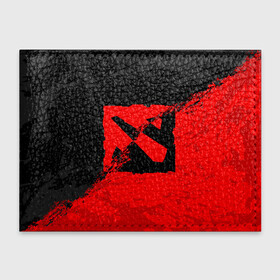 Обложка для студенческого билета с принтом DOTA 2 RED BLACK LOGO, БРЫЗГИ КРАСОК в Петрозаводске, натуральная кожа | Размер: 11*8 см; Печать на всей внешней стороне | bristleback | dota | dota 2 | dota2 | heroes | invoker | lina | og team | pudge | shadow | team liquid | team spirit | the international | windranger | бристелбек | бристл | брызги красок | дота | дота 2 | дота2 | краски | пудж | тень | урса