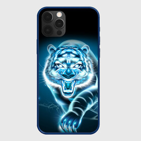 Чехол для iPhone 12 Pro Max с принтом НЕНОНОВЫЙ ТИГР 2022 | NEON TIGER NEW YEAR в Петрозаводске, Силикон |  | Тематика изображения на принте: 2022 | beast | merry christmas | new year | red bow | santa hat | snow | tiger | winter | winter is coming | year of the tiger | год тигра | дед мороз | животные | звери | зверь | зима | зима 2022 | зима близко | новог | новогодни