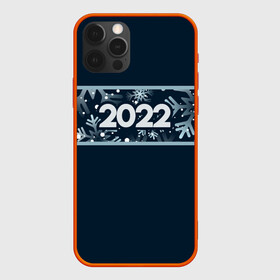 Чехол для iPhone 12 Pro с принтом Новый Год 2022 (Снегопад) в Петрозаводске, силикон | область печати: задняя сторона чехла, без боковых панелей | 2022 | зима | новый год | новый год 2022 | снег | снежинки